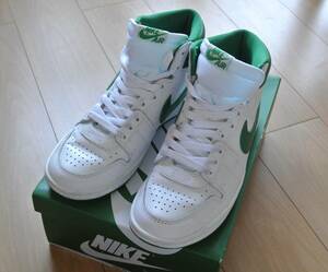 NIKE◆Air Ship SP Pine Green/ハイカットスニーカー/24.5cm/WHT/DX4976-103