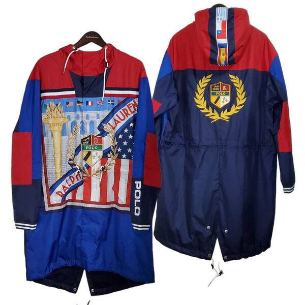 新品　極レア　日本未発売　タグ付き　RALPH LAUREN　ラルフローレン　Marsh Parka Jacket Coat　Olympic Crest　Chariots Of Fire　フード