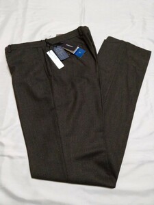 新品未使用　THE SUIT CAMPANY ノータックパンツ　3L WAIST88cm ダークブラウン　パーフェクトストレッチ　ウォッシャブル