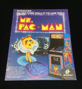 MIDWAY / チラシ　　ミズ・パックマン / PAC-MAN　　1982年