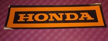 【ジャンク/ 1970年代後期〜80年代初期製】ホンダ 旧ロゴ ミラー ステッカー ヨーロッパ製 ビンテージ 文字色: オレンジ_画像2