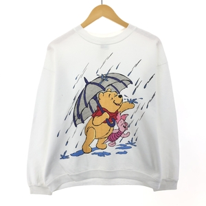 古着 90年代 Pooh くまのプーさん ピグレット キャラクタースウェットシャツ トレーナー メンズL ヴィンテージ /eaa387647