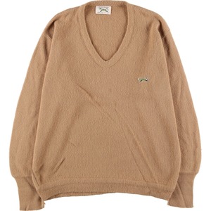 古着 70年代 ジェイシーペニー J.C.Penney THE FOX Sweater Vネック アクリルニットセーター メンズM ヴィンテージ /eaa388371