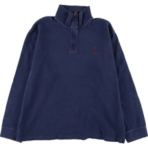 古着 ラルフローレン Ralph Lauren POLO by Ralph Lauren コットンニットハーフジップセーター メンズXL /eaa396784_画像1