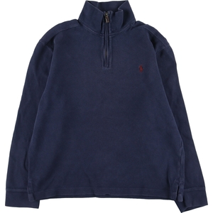 古着 ラルフローレン Ralph Lauren POLO by Ralph Lauren コットンニットハーフジップセーター メンズM /eaa396785