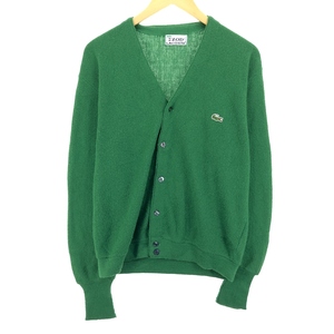 古着 70年代 ラコステ LACOSTE IZOD ニットカーディガン メンズM ヴィンテージ /eaa395047