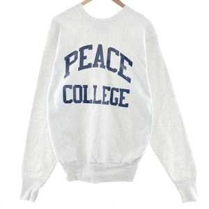 古着 90年代 College House カレッジ プリントスウェットシャツ トレーナー USA製 メンズXL ヴィンテージ /taa002976