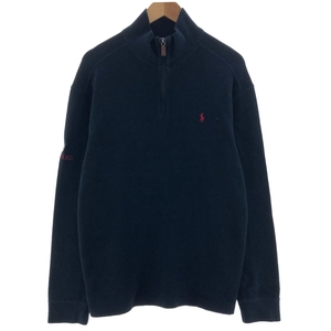 古着 ラルフローレン Ralph Lauren POLO by Ralph Lauren コットンニットハーフジップセーター メンズXL /eaa380513