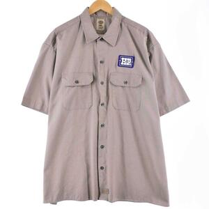 Используемый Dickies Dickies Dickies Рабочье с коротким рукавом мужчин XXL /EAA276823 [LP2311]