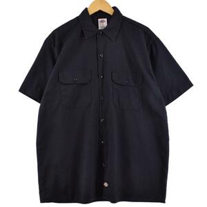 古着 ディッキーズ Dickies 半袖 ワークシャツ メンズXL /eaa259102 【LP2311】