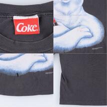 古着 90年代 Coke COCA-COLA コカコーラ×ポーラーベア アドバタイジングTシャツ USA製 メンズL ヴィンテージ /eaa256339 【LP2311】_画像3
