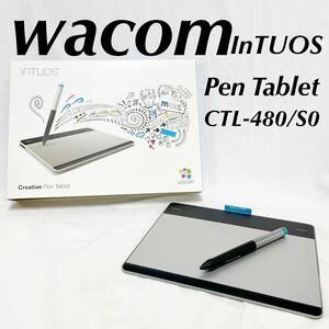 WACOM ワコム Intuos ペンタブレット CTL-480/S0 pen small 通電確認済み　動作未確認　パソコン　描く　絵　絵画【OTMG-165】