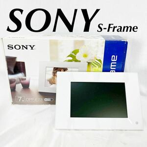 SONY デジタルフォトフレーム 写真 フォトフレーム ソニー ホワイト ピンク　黄緑　DPF-E73 7型　S-Frame 動作品【OTMG-182】