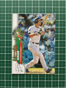 ★TOPPS MLB 2020 HOLIDAY #HW64 COREY SEAGER［LOS ANGELES DODGERS］ベースカード★