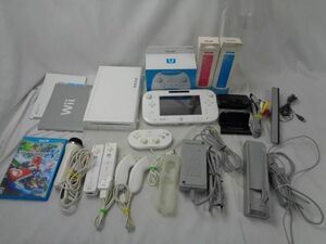 【同梱可】中古品 ゲーム Wii U 本体 WUP-010 動作品 プロコントローラー 周辺機器 マリオカート8 ソフト 付き グッ