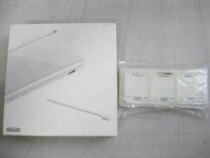 【同梱可】中古品 ゲーム ニンテンドーDS 本体 DS Lite USG-001 クリスタルホワイト 動作品 箱あり 充電ケーブル 3DS