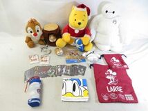 【同梱可】中古品 ディズニー ベイマックス プーさん クリスマス 他 ぬいぐるみ 折り畳み傘 等グッズセット_画像1