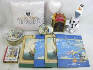 【同梱可】中古品 ディズニー オラフ 美女と野獣 クッション ぬいぐるみ 空き缶 ポップコーンバケット 等 グッズセッ