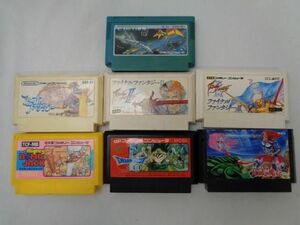 【同梱可】中古品 ゲーム ファミコン ソフト ファイナルファンタジー 1 2 3 月風魔伝 ドラゴンクエスト 3 等 7点 グ