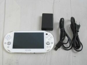 【同梱可】中古品 ゲーム PS Vita 本体 PCH-2000 ホワイト 動作品 メモリーカード 4GB 充電器付き