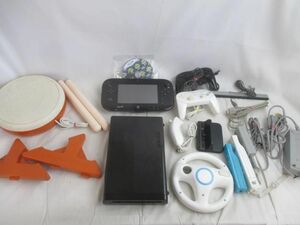 【同梱可】中古品 ゲーム Wii U 本体 WUP-101 32GB ブラック 動作品 ソフト スプラツゥーン 等 グッズセット