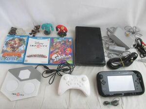 【同梱可】中古品 ゲーム Wii U WUP-101 32GB ブラック 動作品 ソフト スプラツゥーン ドンキーコング 等 グッズセッ