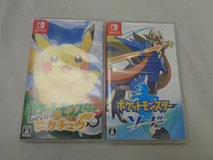 【同梱可】中古品 ゲーム Nintendo switch ニンテンドースイッチ ソフト ポケットモンスター ソード Let‘s Go! ピカ