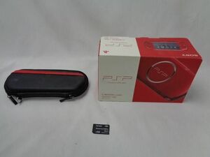 【同梱可】中古品 ゲーム PSP 本体 PSP3000 ラディアントレッド 動作品 充電器 メモリースティック 4GB 箱あり