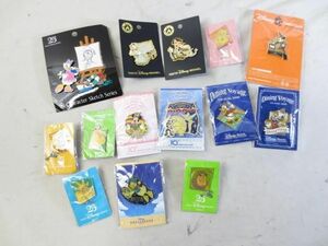 【同梱可】中古品 ディズニー グーフィー スティッチ ドナルド 他 AMBASSADOR 25周年 ピンバッジ 15点 グッズセット