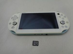 【同梱可】中古品 ゲーム PS Vita 本体 PCH-2000 ライトブルーホワイト 動作品 メモリーカード 16GB