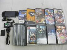 【同梱可】中古品 ゲーム PSP 本体 PSP3000 ピアノブラック 動作品 ソフト クライシスコア ファイナルファンタジー V_画像1