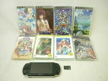 【同梱可】中古品 ゲーム PSP 本体 PSP3000 ブラック 動作品 ソフト ぱすてるチャイムContinue モンスターハンター_画像1