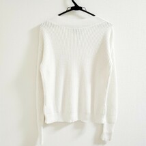 美品☆Theory☆セオリー フリンジ カシミア混 ニット ホワイト_画像5