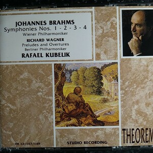 k（3CD）クーベリック　ブラームス　交響曲全集　ウィーン・フィル　ワーグナー　THEOREMA KUBELIK BRAHMS SYMPHONIES