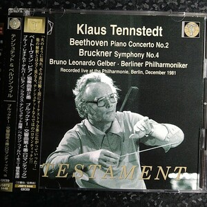 k（2CD TESTAMENT）テンシュテット　ベートーヴェン　ピアノ協奏曲第2番　ブルックナー　交響曲第5番　ゲルバー　Tennstedt Gelber
