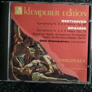 k（ORIGINALS）クレンペラー　ベートーヴェン　交響曲第5番　ブラームス　交響曲第2番　Klemperer Beethoven Symphony No.5 Brahms