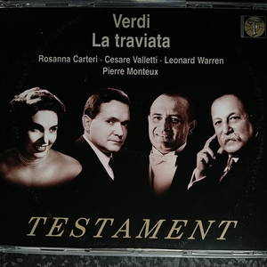 k（2CD）モントゥ　ヴェルディ　椿姫　カルテリ　TESTAMENT Monteux Verdi La Traviata Carteri