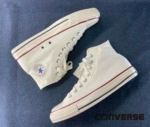 名機降臨！箱付/未使用品！ヴィンテージ/USオリジネーター！コンバース【ALL STAR/US COLORS HI】高級ハイカットスニーカー！白 27.5cm/US9_画像1