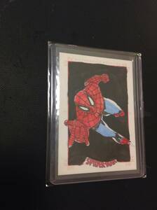 超激レア 2009 Marvel Spider-Man SSP 1/1 Hand-Drawn Sketch Card かっこいい 