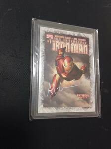 超激レア 2012 Marvel Bleakthrough Comic Card Iron-Man Adi Granov SSP ComicArtist auto 直筆サイン 直書き サイン綺麗 
