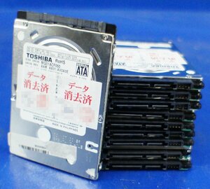 HDD 500GB 10個セット TOSHIBA 2.5インチ SATA データ消去済 ハードディスク レターパックプラス PC F111601