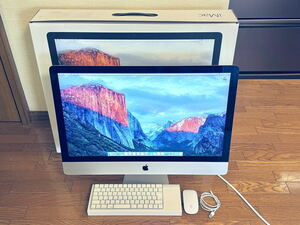 【美品】iMac Retina 5K, 27インチ, Late 2015 メモリ24GB（難有り）