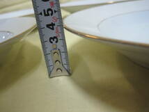 【T088】Noritakeノリタケ ゴールドライン 9枚セット　スープ皿　サラダ皿 カレー皿　パスタ皿　直径約22.5㎝ 19㎝　プレート 深皿 金彩_画像4
