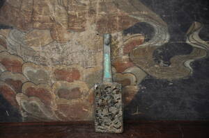 戦国時代　青銅器古玉石金象嵌古玉帯鉤　中国美術
