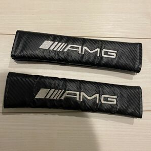 ベンツ シートベルトカバー AMG ブラック 2個セット