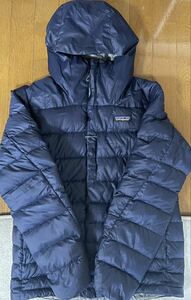 激レア　極暖　美品　ヴィンテージ　パタゴニア　ハイロフトダウンフーディー　ネイビー　FA14 XS ダウンパーカー　patagonia ダウン