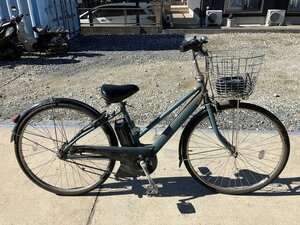 B9　中古電動アシスト自転車 1円売切り！ ヤマハ パスシティ 緑 配送配送エリア内は送料2500円でお届