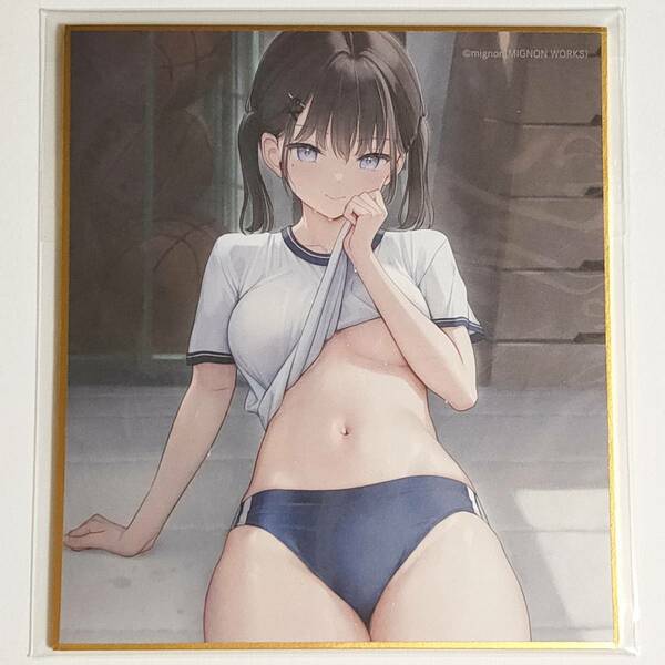 mignon works ミニ色紙コレクション 七海 ONLYSHOP perky ミニョン オンリーショップ限定 Mini Shikishi Art Nanami