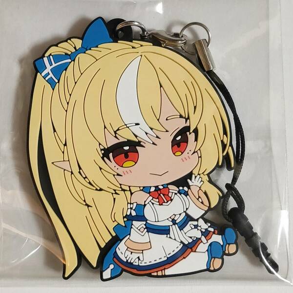 ホロライブ×極楽湯 フロライフ ぺたん娘 ラバーストラップ 不知火フレア ラバスト Hololive Furo-Life Rubber Strap Shiranui Flare