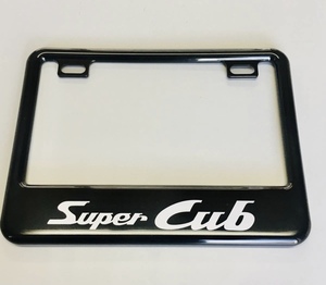 Super Cubナンバーフレーム原付サイズ黒！スーパーカブハンターカブリトルカブC50CC110C125CT110CT125 C70C90C65C115C110C100C102C105に